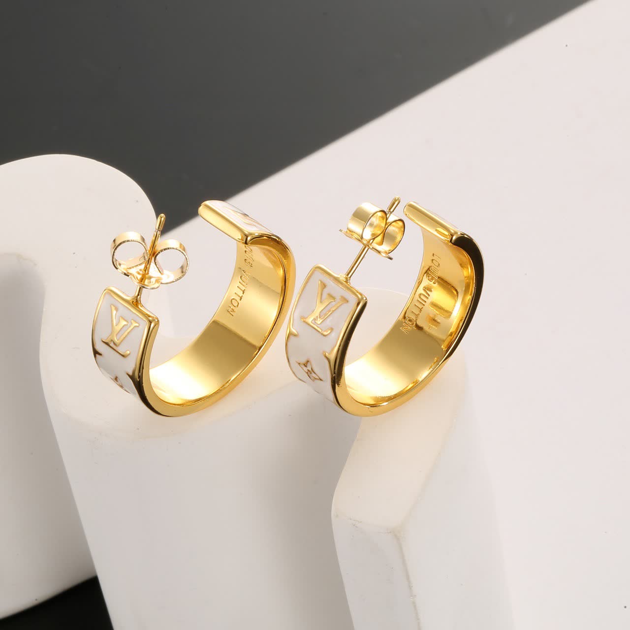 Louis Vuitton Gold Hoop Earrings